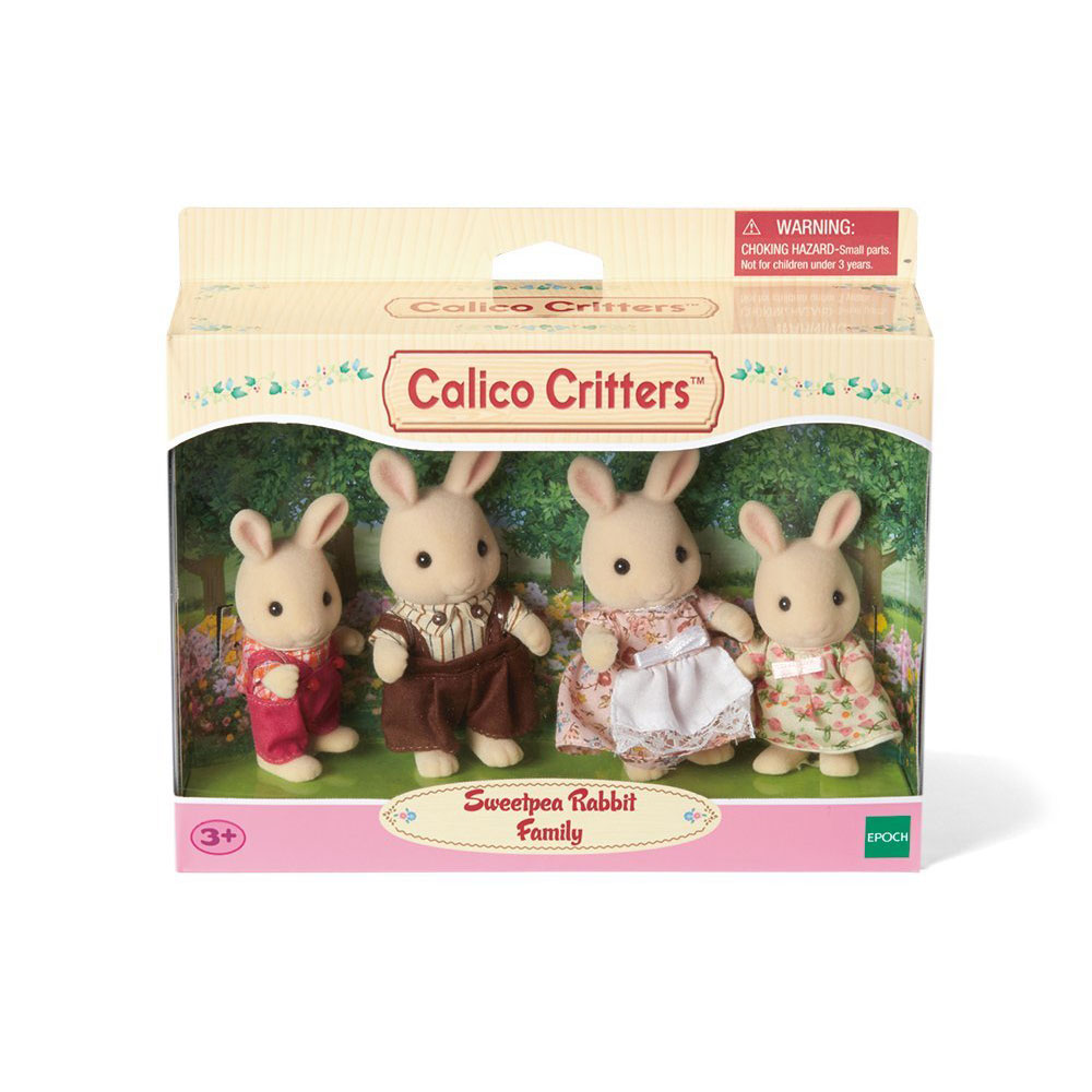 Calico Critters Sweet Pea Rabbit Family - - Fat Brain Toys