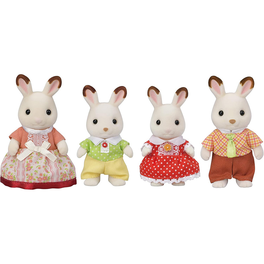Calico Critters - Chocolate Rabbit Family - Best for Ages 3 to 9