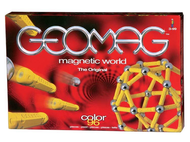 Geomag GeoColor 96 Piece Multi-Color Set - - Fat Brain Toys