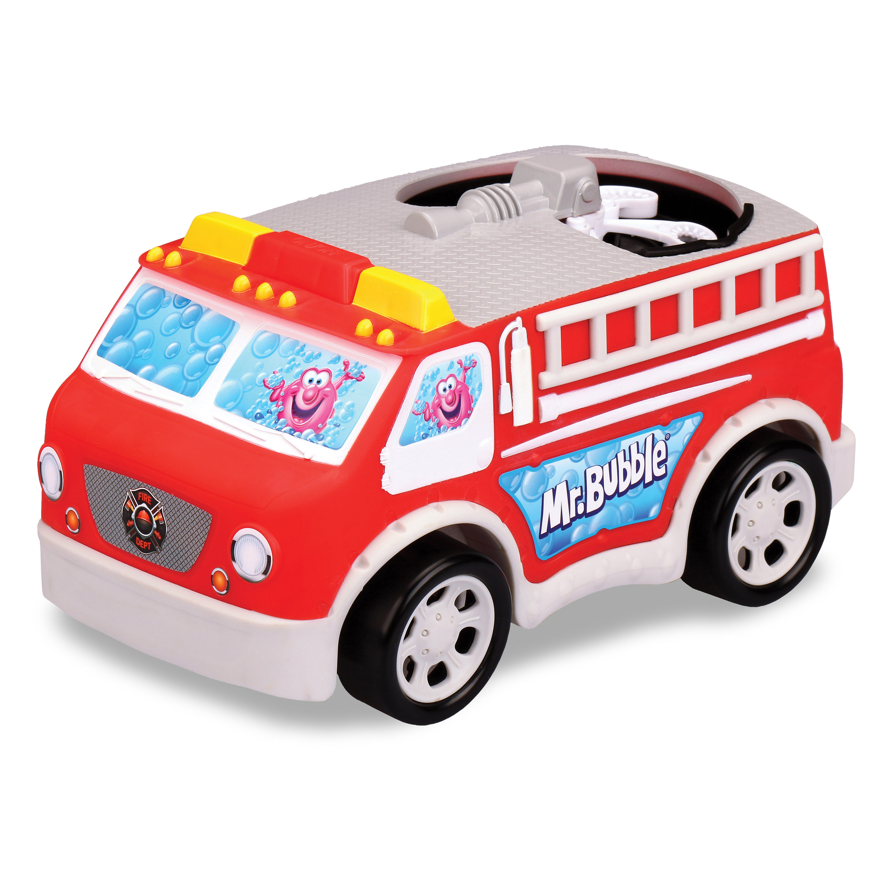 Mr. Bubble Fire Truck - - Fat Brain Toys