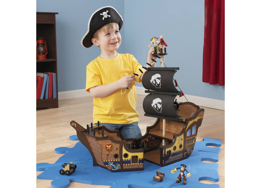 Pirate Ship Play Set - - Fat Brain Toys