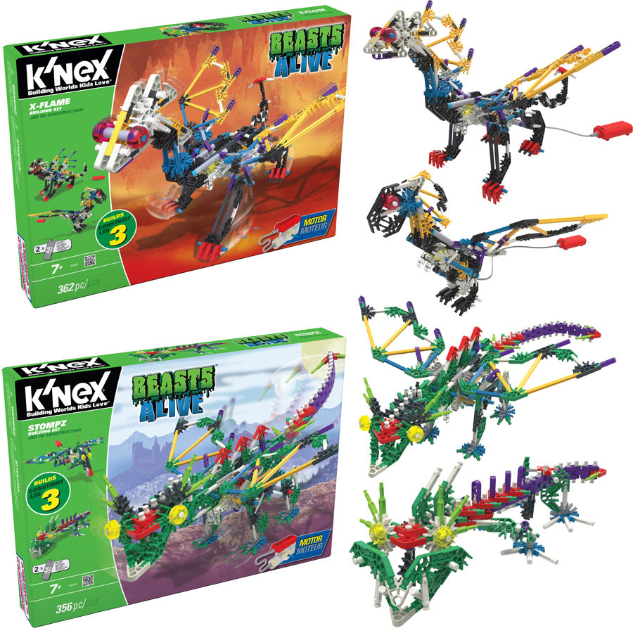 K'NEX - Beasts Alive - Dragon Building Sets - - Fat Brain Toys