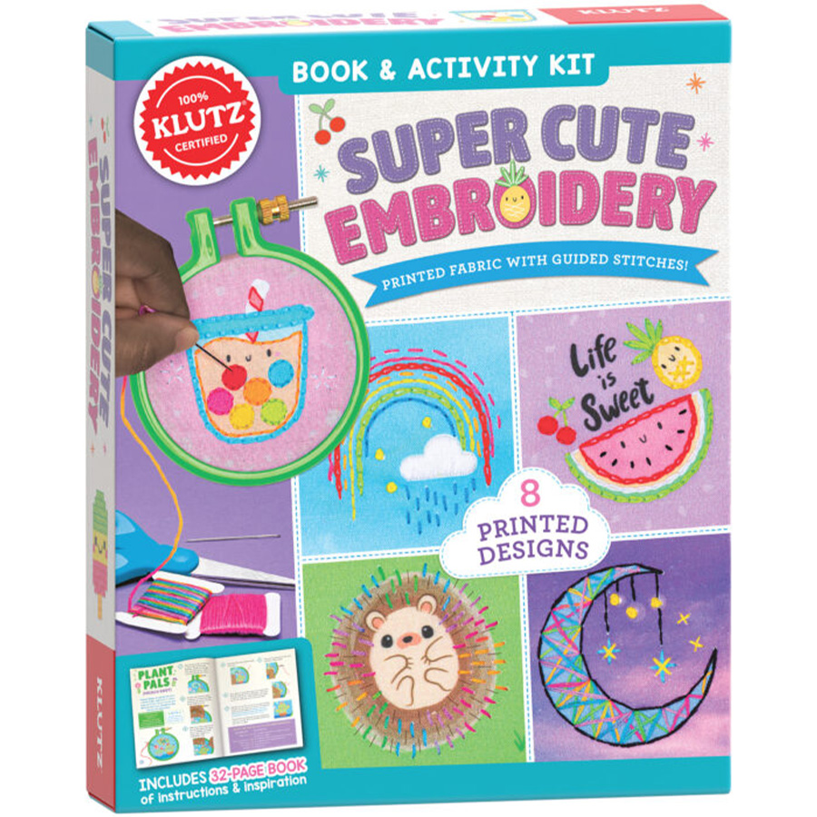 Klutz Super Cute Embroidery Best Arts & Crafts for Ages 10 to 12
