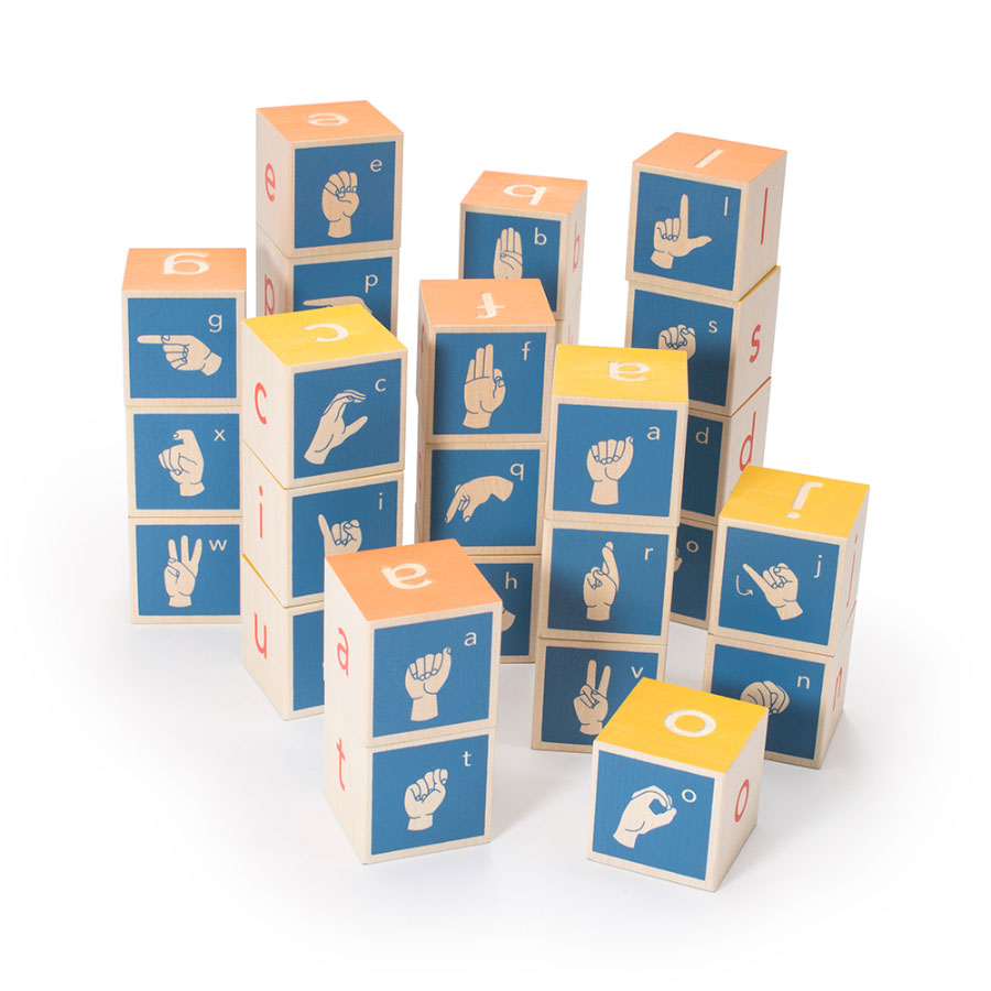 American Sign Language Blocks Fat Brain Toys
