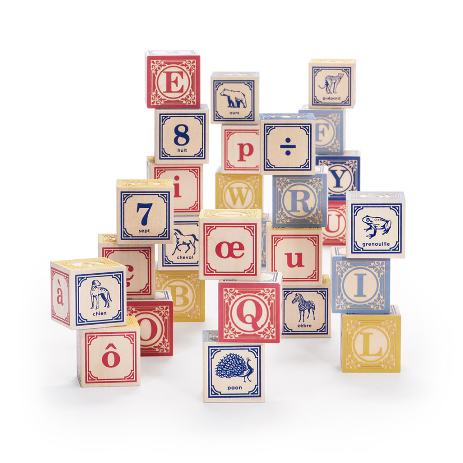 Uncle Goose French Language Blocks Fat Brain Toys