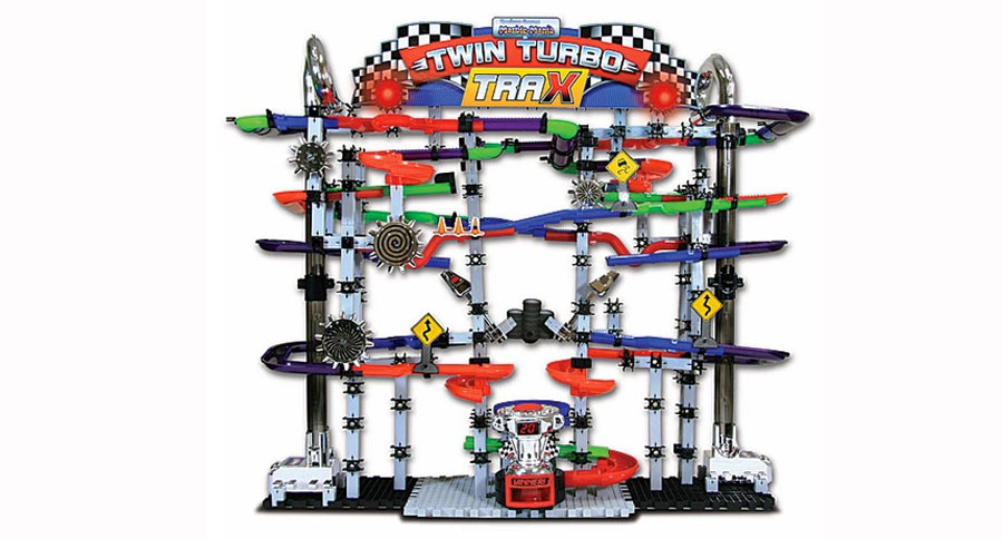 Techno Gears Marble Mania Twin Turbo Trax - - Fat Brain Toys