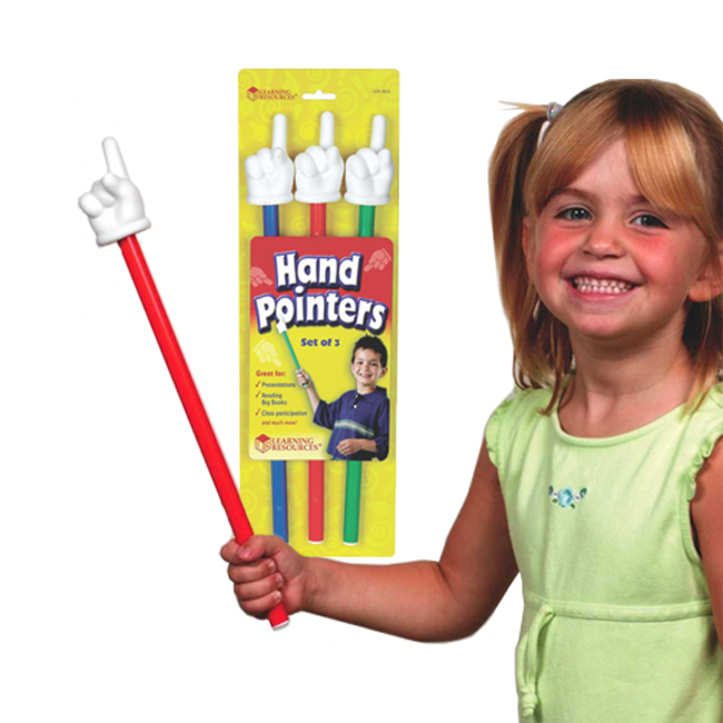 12 inch Hand Pointers - Set of 3 - - Fat Brain Toys