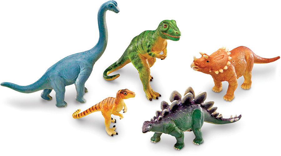 Jumbo Dinosaurs - Set of 5 - Best for Ages 3 to 5