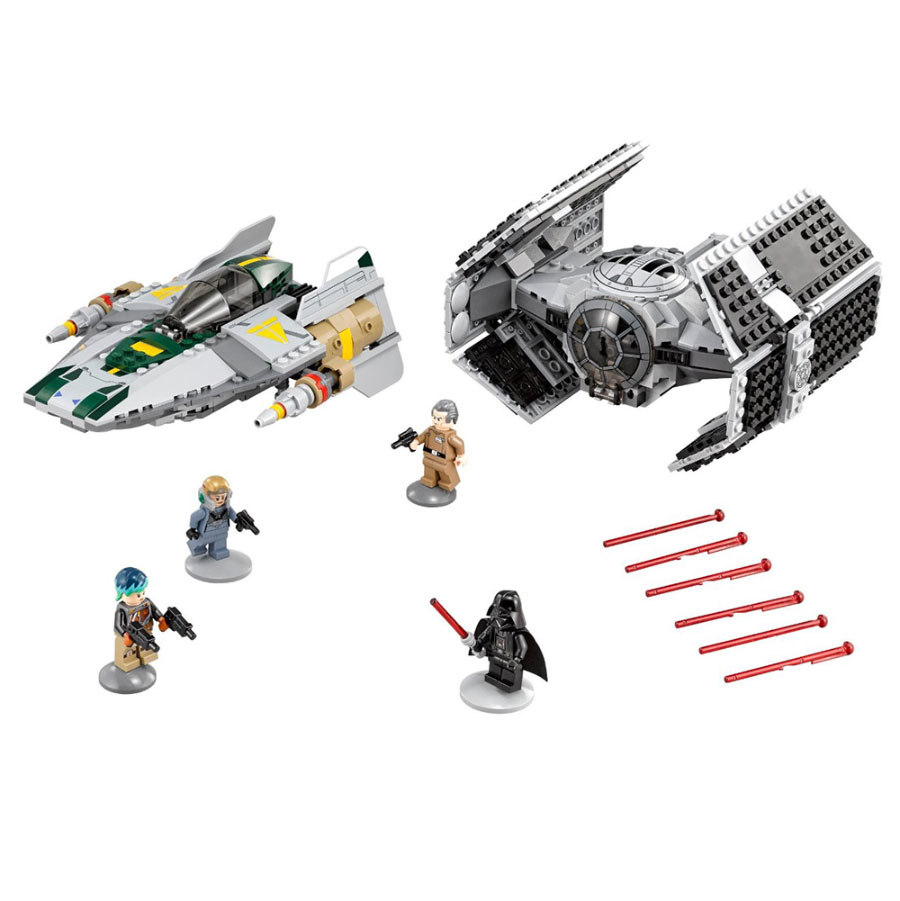 LEGO Star Wars - Vader's TIE Advanced vs. A-Wing Starfighter