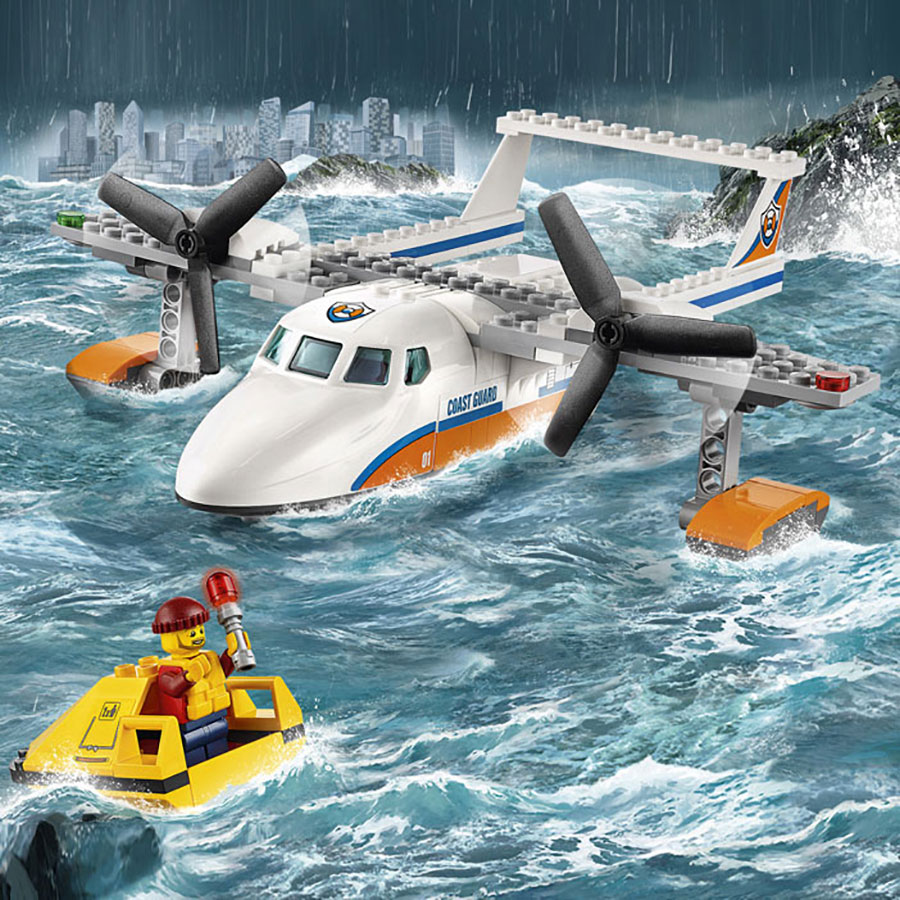 LEGO City Coast Guard Sea Rescue Plane Fat Brain Toys