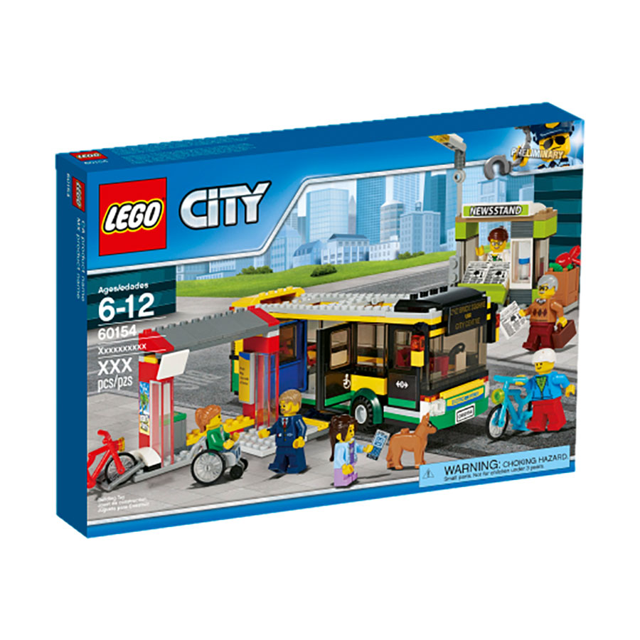 LEGO City Town - Bus Station - - Fat Brain Toys