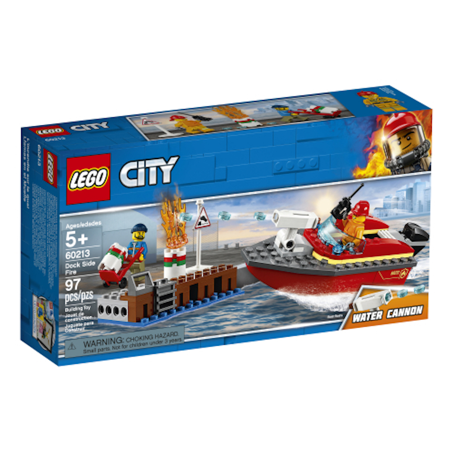 LEGO City Fire - Dock Side Fire - - Fat Brain Toys