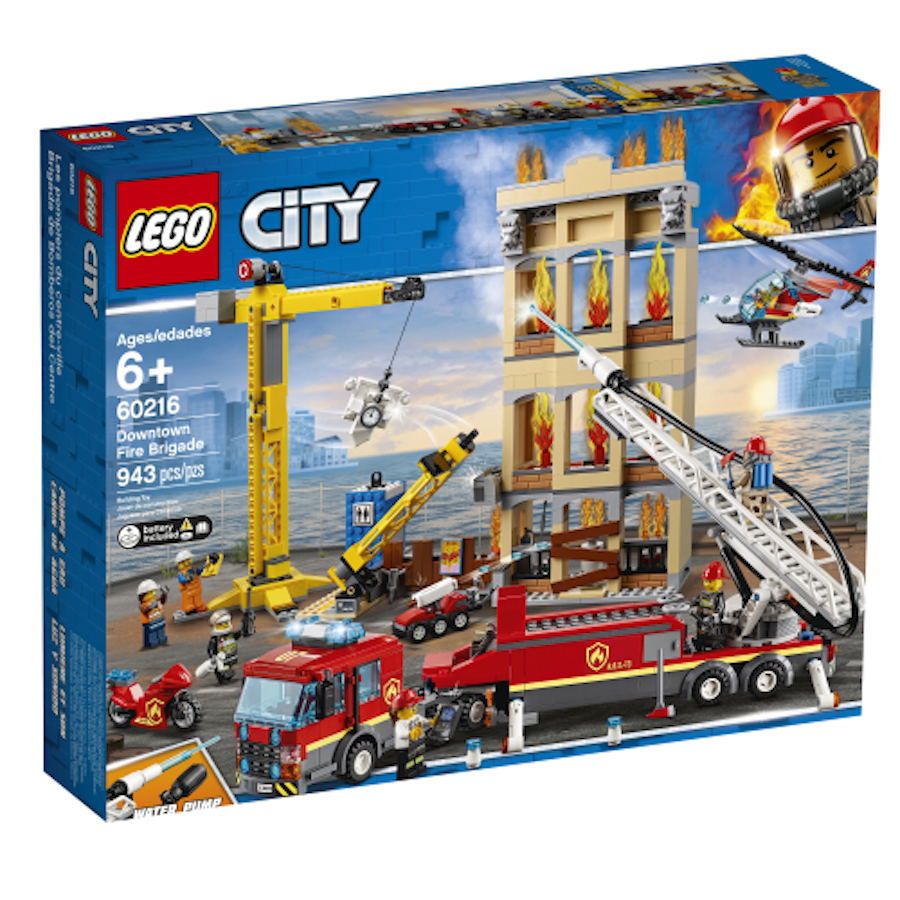 LEGO City Fire - Downtown Fire Brigade - - Fat Brain Toys