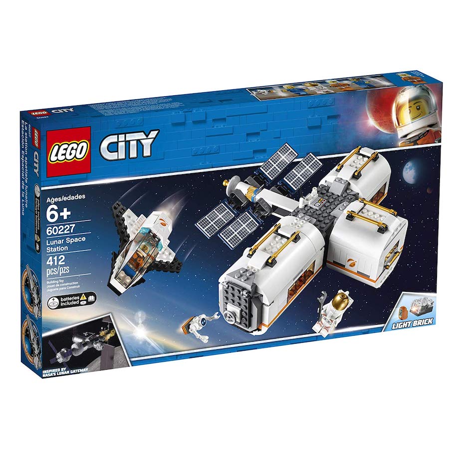 Конструктор lego city space port площадка для сборки и транспорт для перевозки ракеты 60229