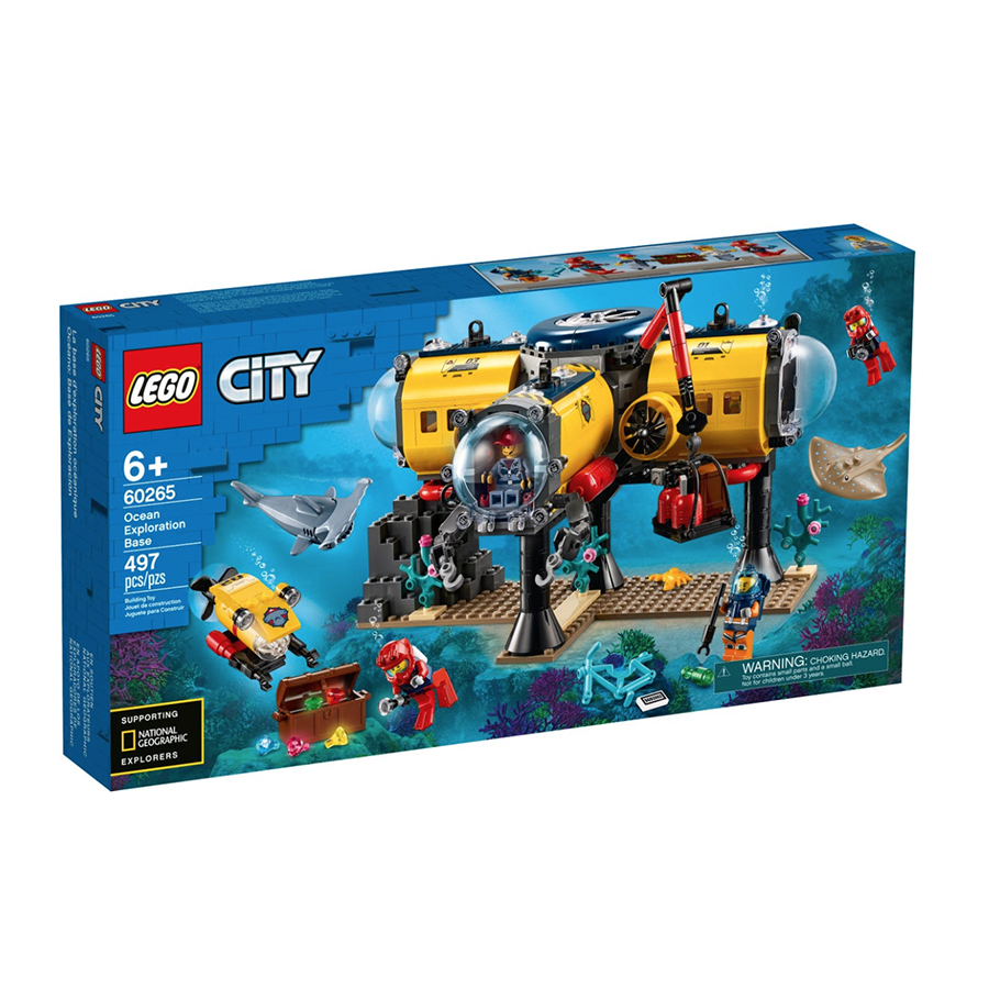 LEGO City Oceans - Ocean Exploration Base - - Fat Brain Toys