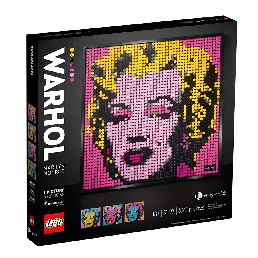 LEGO ART - Andy Warhol's Marilyn Monroe - - Fat Brain Toys