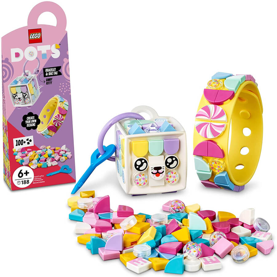 LEGO DOTS Candy Kitty Bracelet & Bag Tag Fat Brain Toys