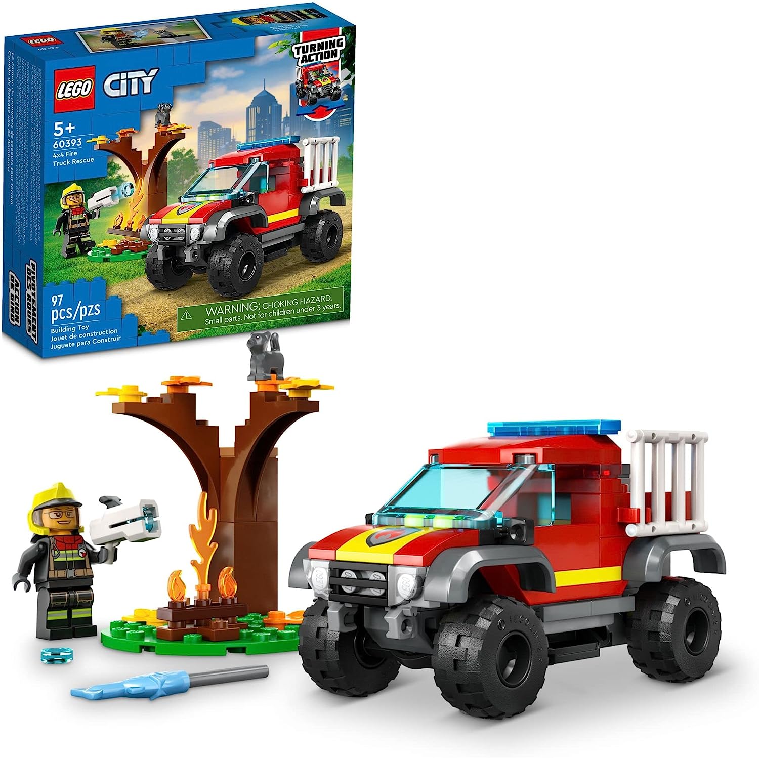 LEGO City Fire - 4x4 Fire Truck Rescue - Best for Ages 6 to 9