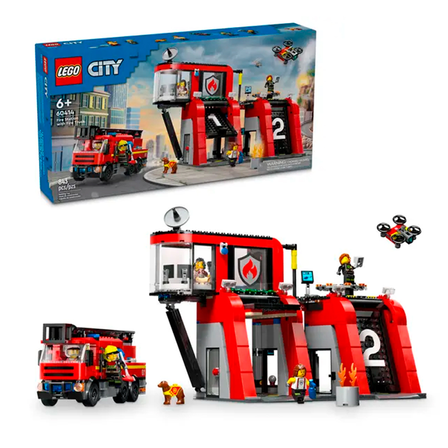 LEGO City Fire Fire Station with Fire Truck Best for Ages 6 to 11