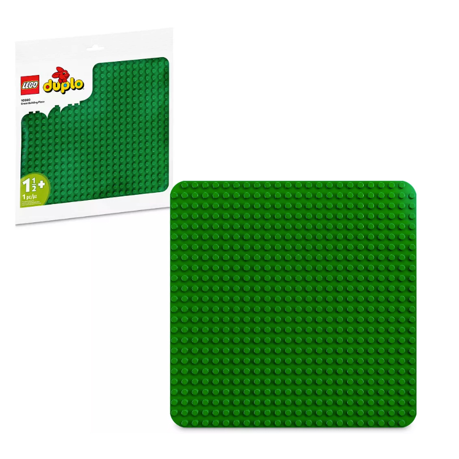 LEGO DUPLO Classic - Green Building Plate - - Fat Brain Toys