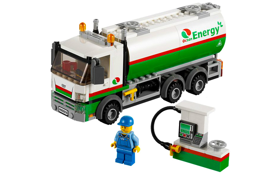 LEGO City Town - Tanker Truck - - Fat Brain Toys