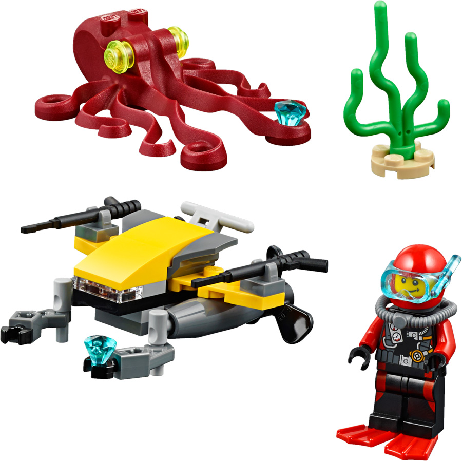 LEGO City - Deep Sea Scuba Scooter - - Fat Brain Toys