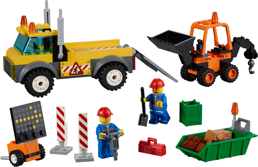 LEGO Juniors - Road Work Truck - - Fat Brain Toys