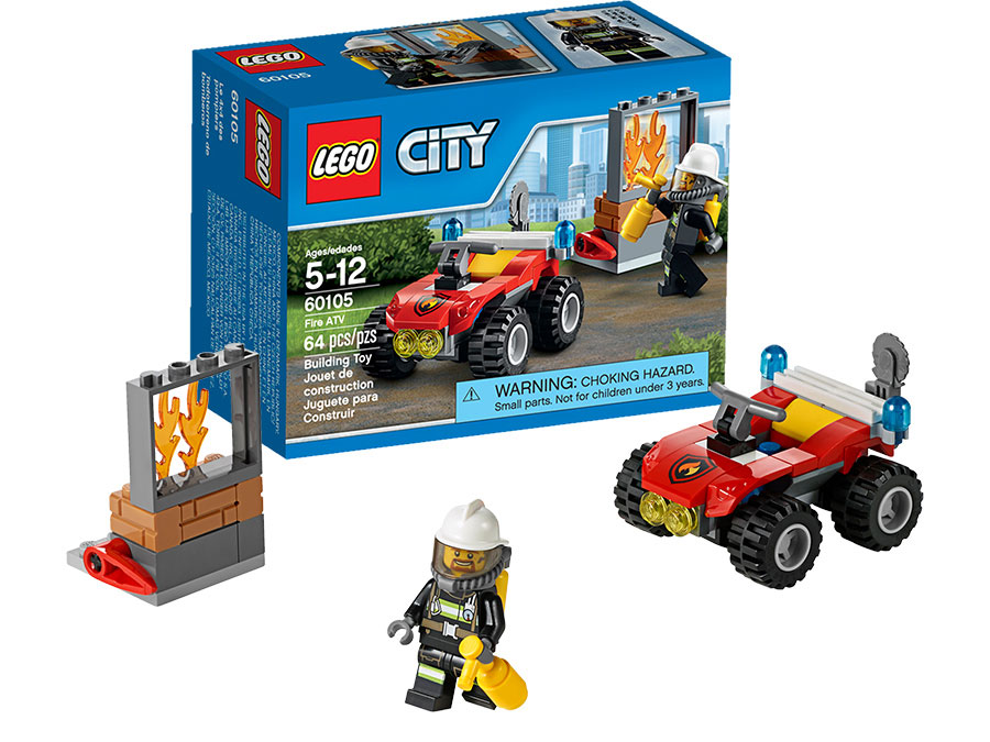 LEGO City Fire - Fire ATV - - Fat Brain Toys