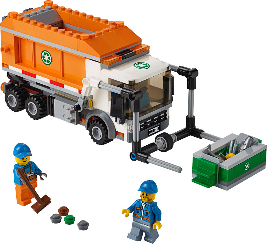 lego city garbage truck mini set