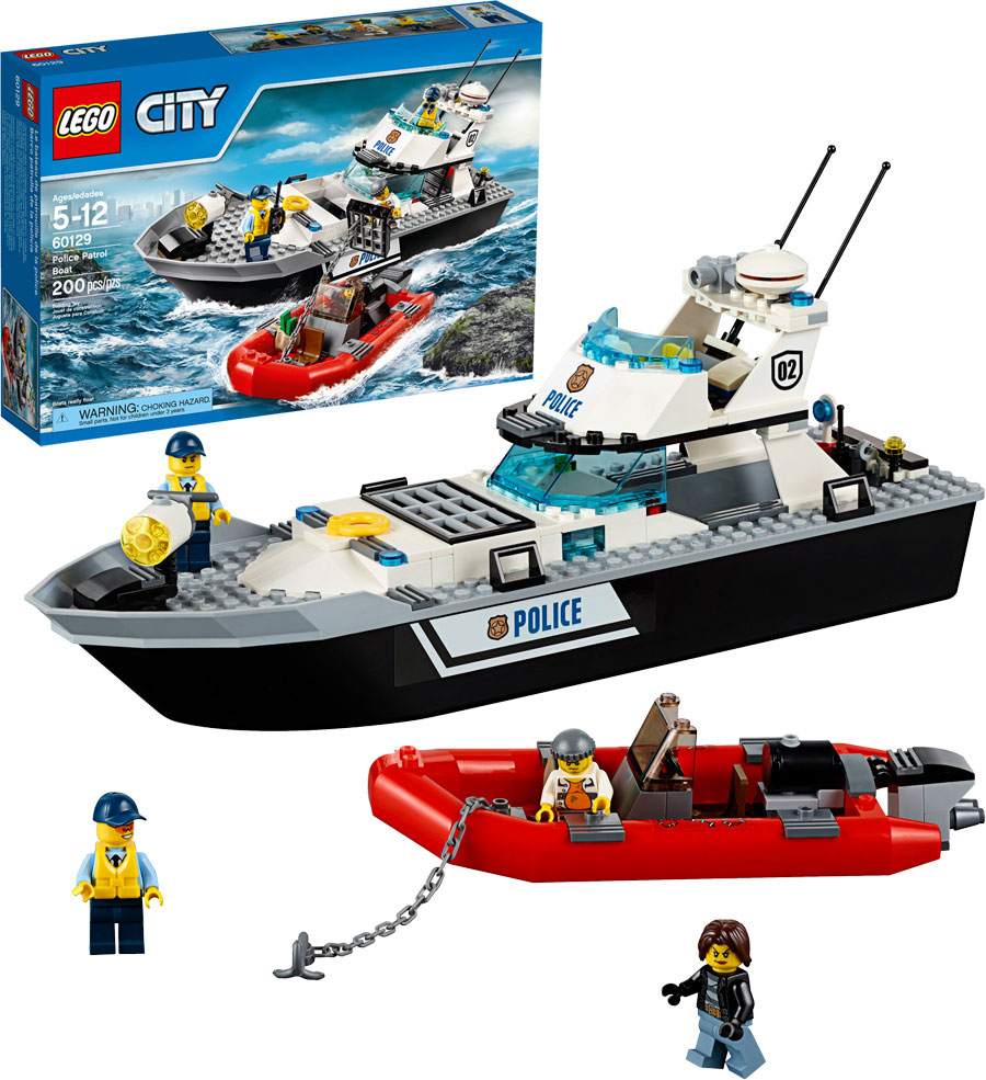 LEGO City Police - Police Patrol Boat - - Fat Brain Toys