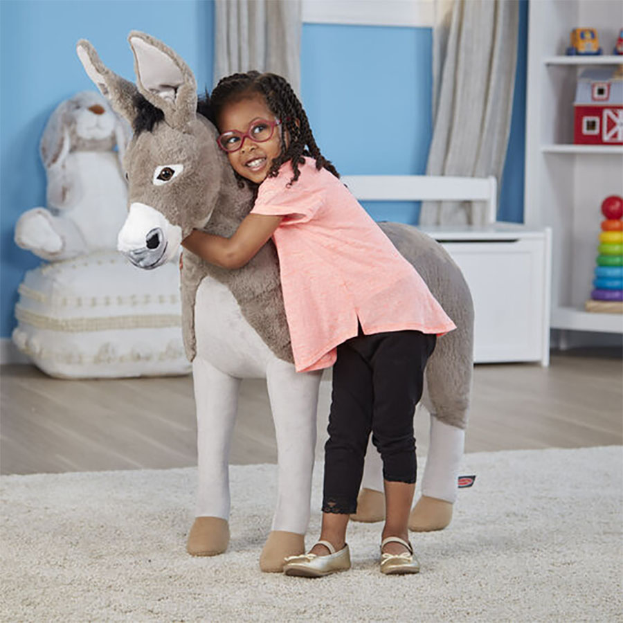 Large stuffed donkey on sale