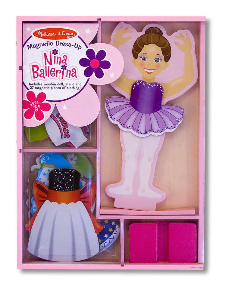 Nina Ballerina Magnetic Dress-Up Set - Best for 3 year olds