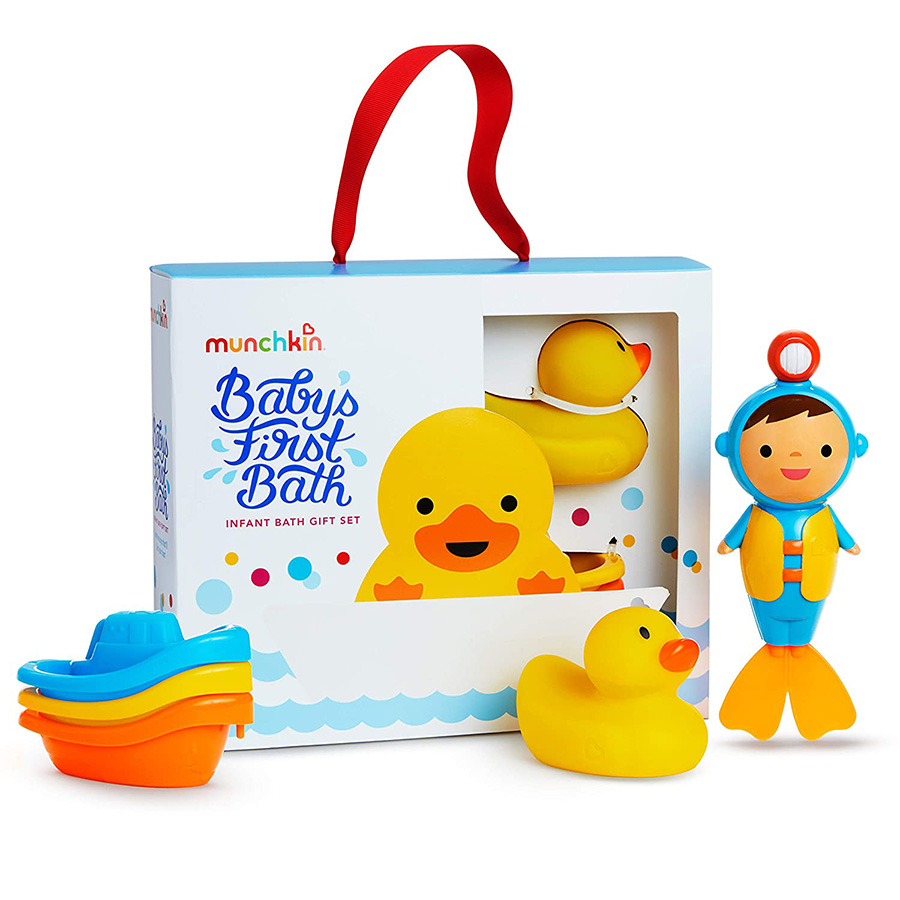 Baby's First Bath Infant Bath Gift Set Fat Brain Toys