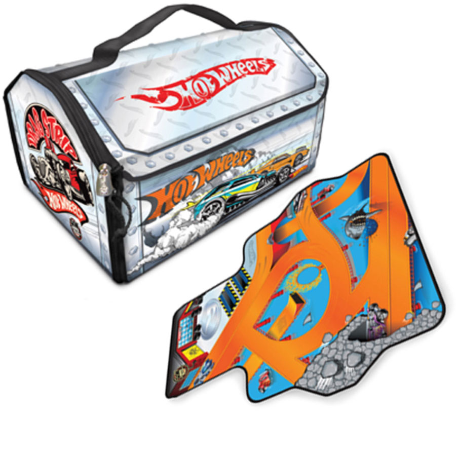 Hot Wheels ZipBin Tool Box Race Case Fat Brain Toys
