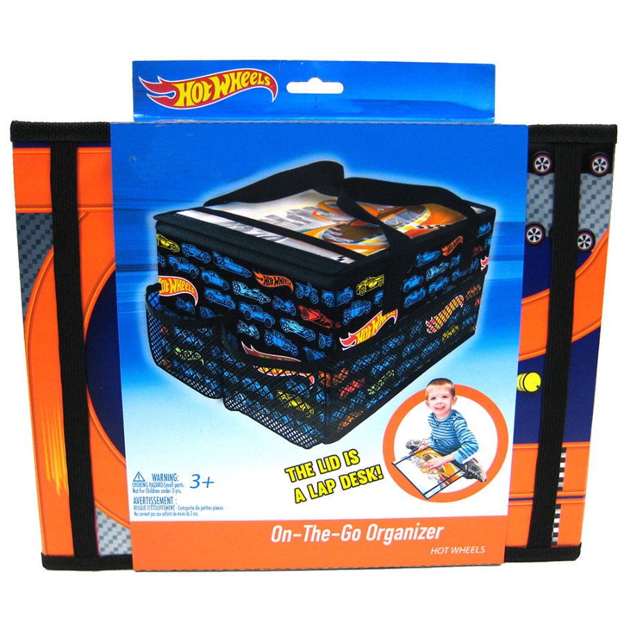 Hot Wheels On The Go Storage Organizer Desk - - Fat Brain Toys