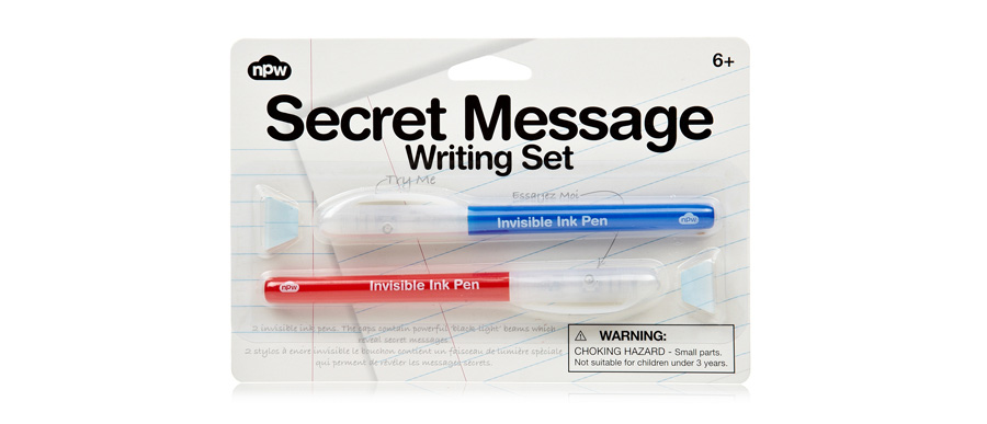 Secret Message Writing Set - - Fat Brain Toys