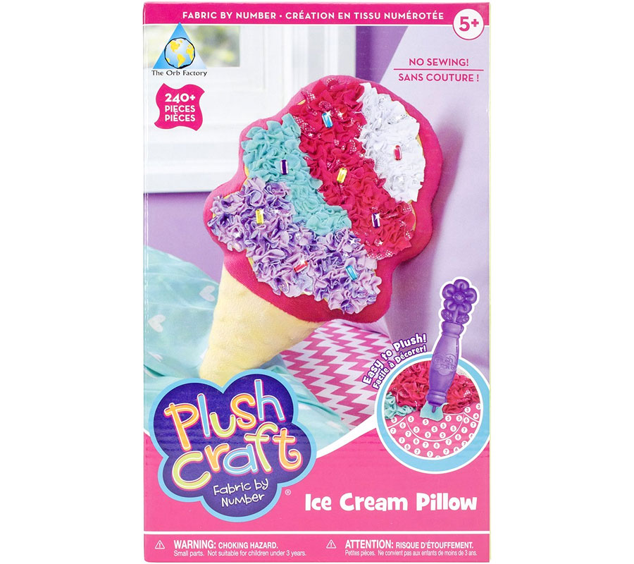 PlushCraft Ice Cream Pillow Fat Brain Toys