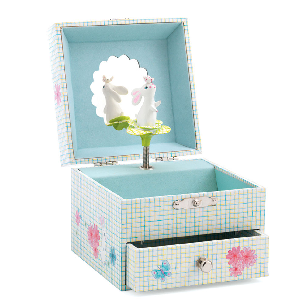 Djeco Sweet Rabbit's Song Musical Jewelry Box Fat Brain Toys
