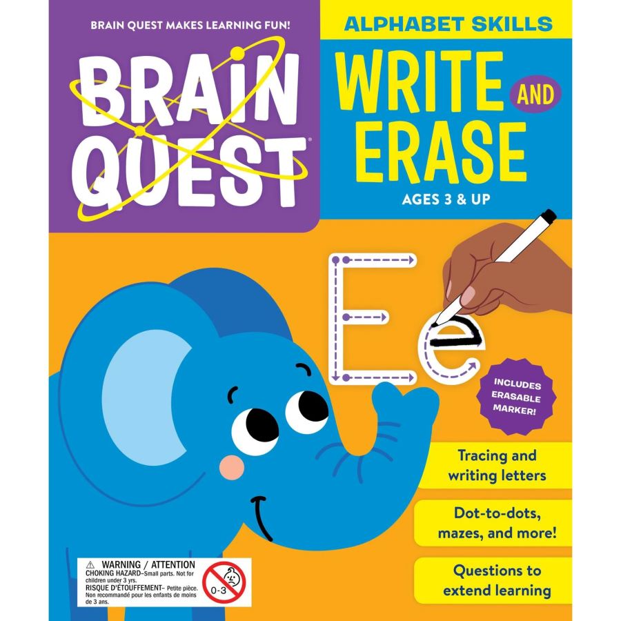 Brain Quest Write and Erase - Alphabet Skills - - Fat Brain Toys