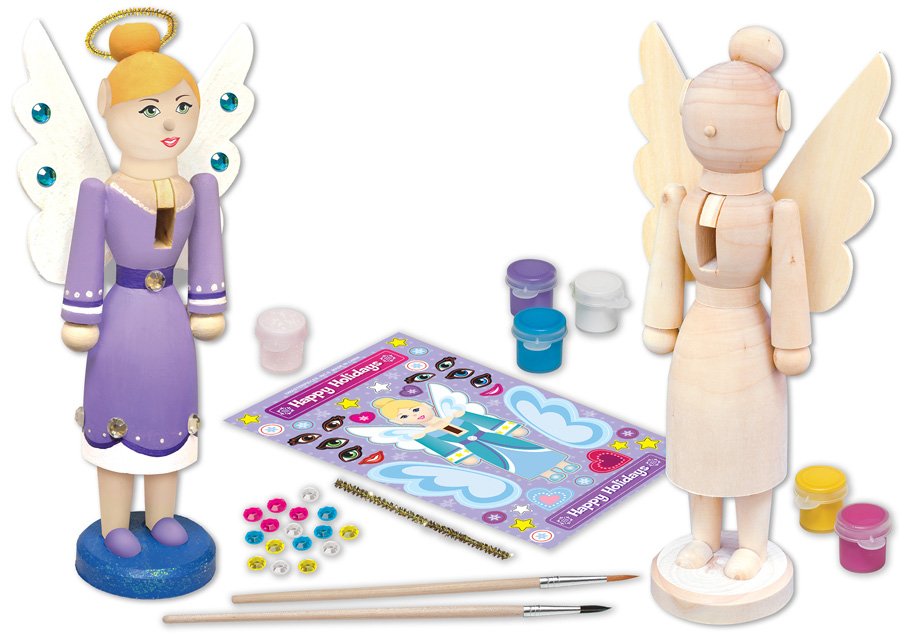 Nutcracker Angel Wood Painting Kit Fat Brain Toys