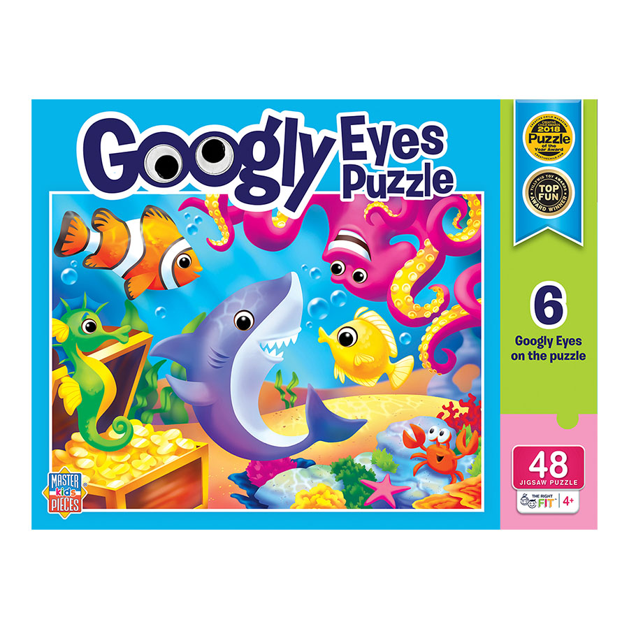 Googly Eyes Lil Shark Puzzle 48 pc Fat Brain Toys