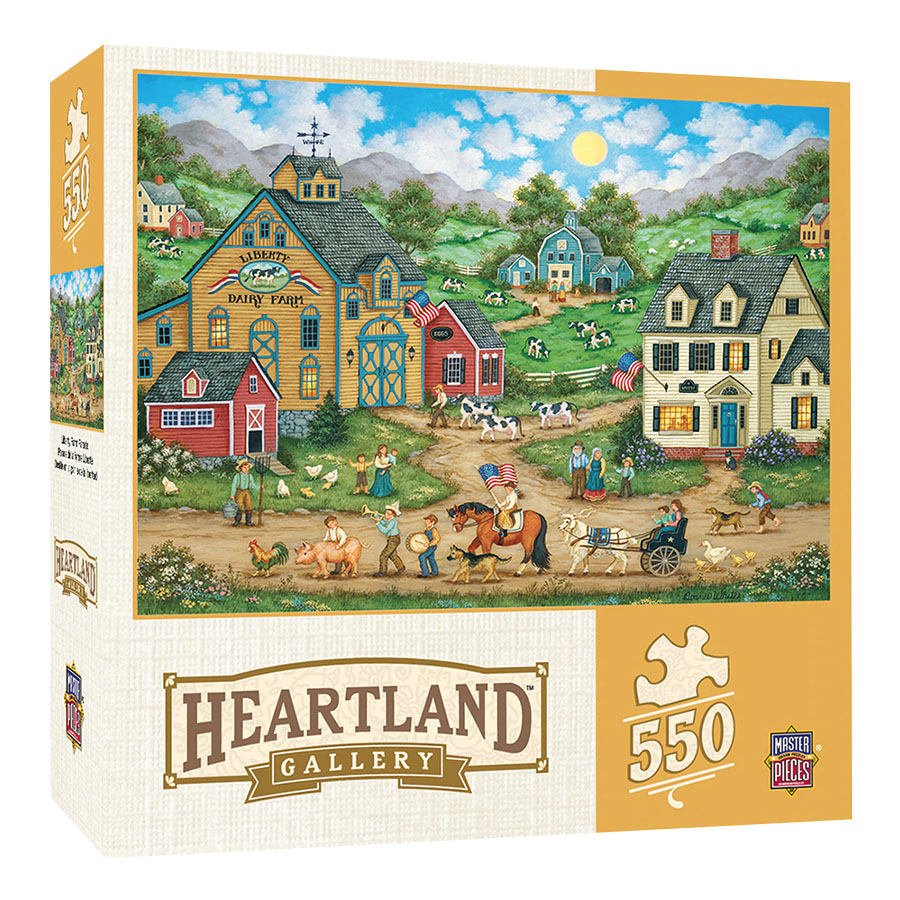 Liberty Farm Parade 550 pc Puzzle - - Farm Toys