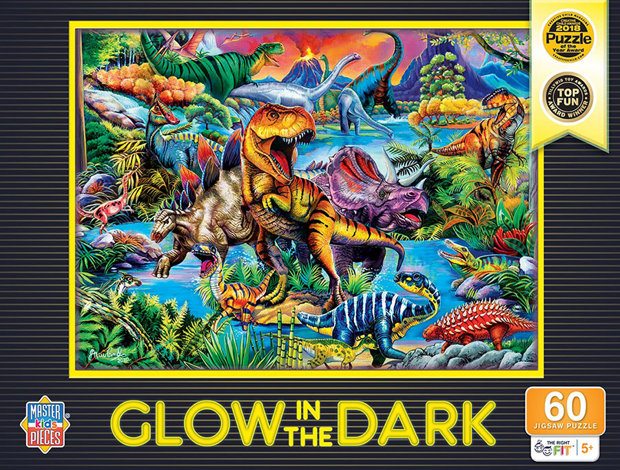 Glow In The Dark King of the Dinos Puzzle Fat Brain Toys