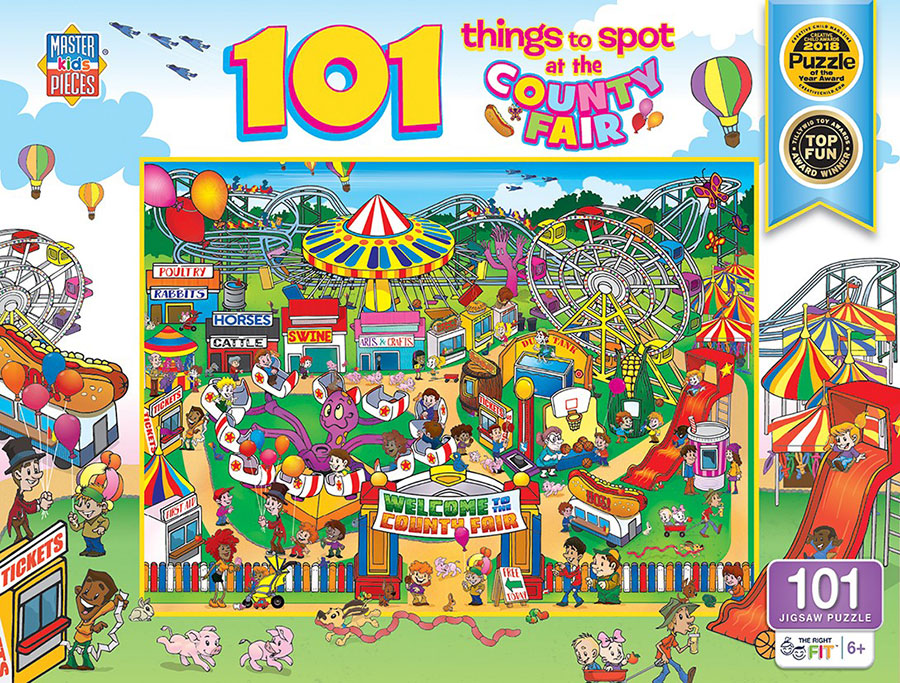 101 Things To Spot At The County Fair Puzzle 101 Pc