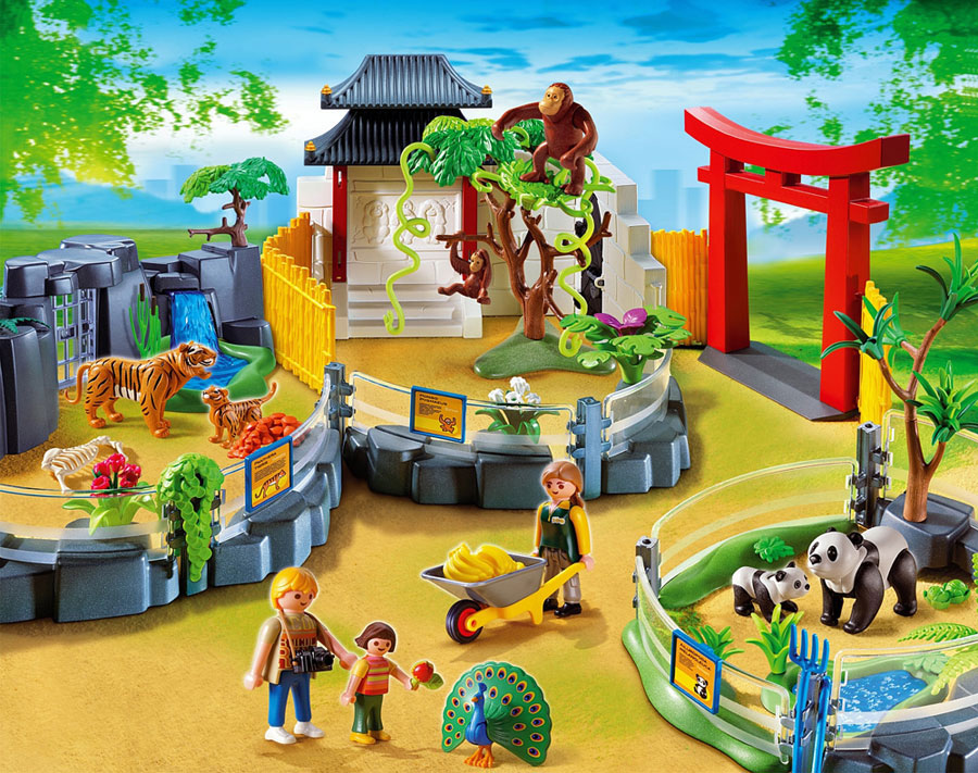 Playmobil Zoo Asian Animal Enclosure Fat Brain Toys