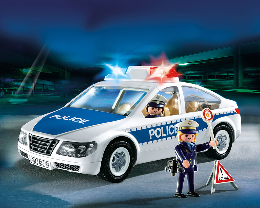 Playmobil Police Police Car with Flashing Light Fat
