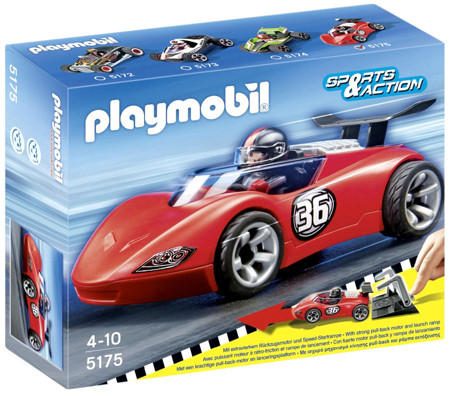 PLAYMOBIL ACCESSOIRES - moto de course jaune fluo du set 3779 EUR 3,40 - FR