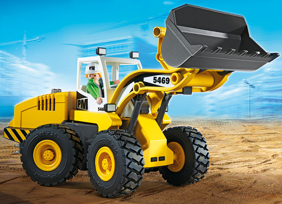 Playmobil Construction - Large Front Loader - - Fat Brain Toys