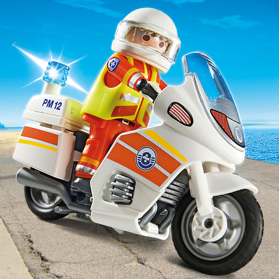 Playmobil Coast Guard - Emergency Motorcycle with Light