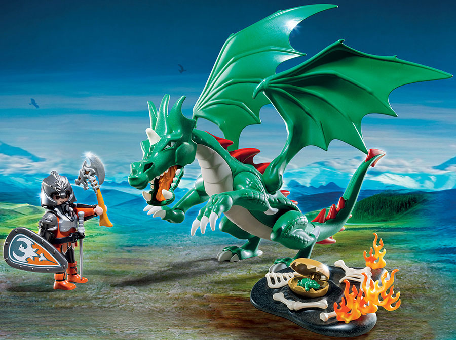 Playmobil Knights Battle - Great Dragon - - Fat Brain Toys